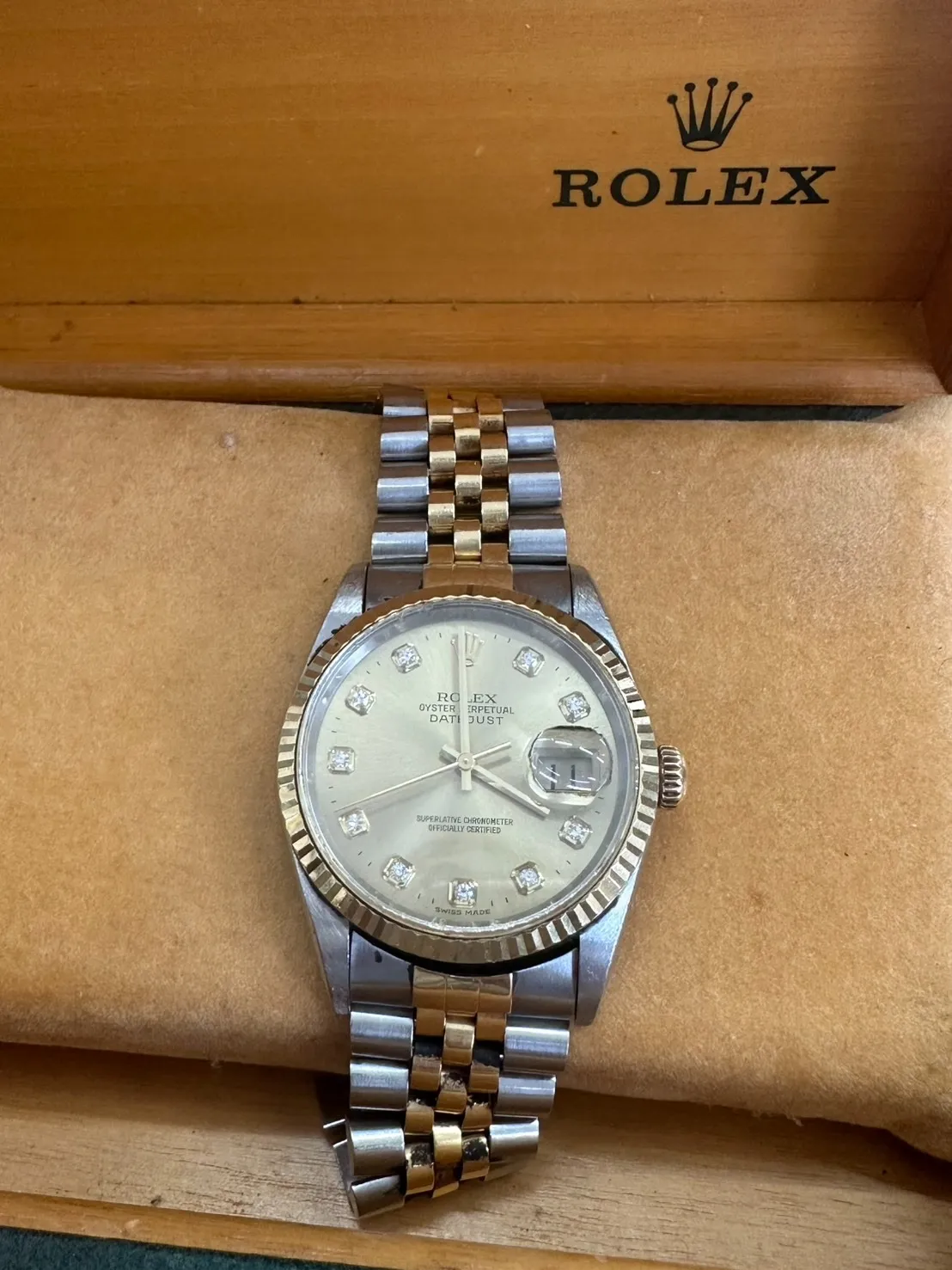 ロレックス　デイトジャスト１６２３３Gのお買取り